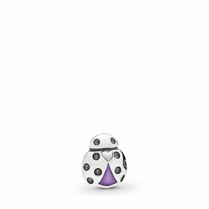 Pandora Australia Ladybug Petite Locket Charm - Sterling Silver | XLHBYU623